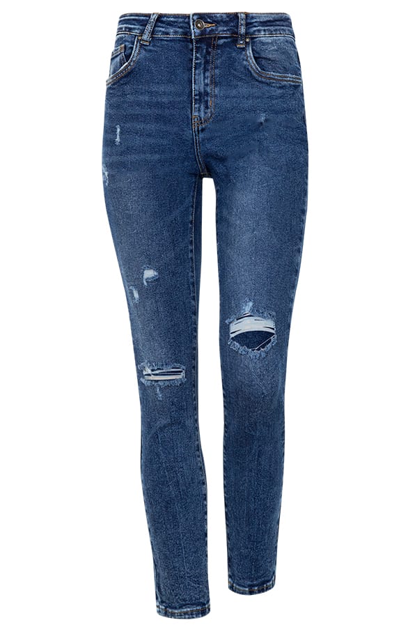 Damaged Spijkerbroek Dames – shoparchief, foto 1