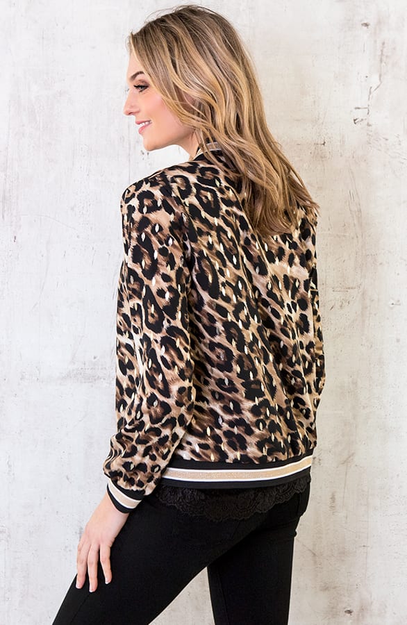 Leopard Bomber Jacket Dames – shoparchief, foto 5