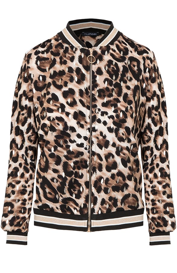 Leopard Bomber Jacket Dames – shoparchief, foto 1
