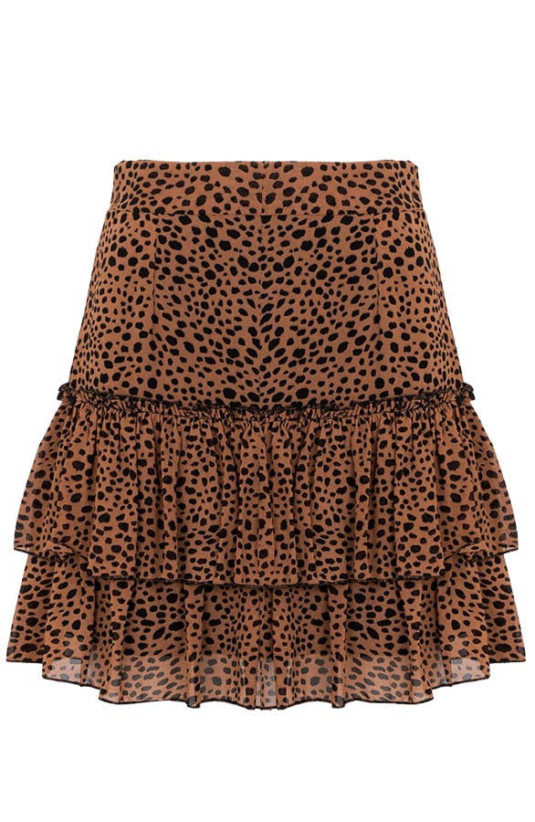 Limited Cheetah Laagjes Rok Camel – shoparchief, foto 1