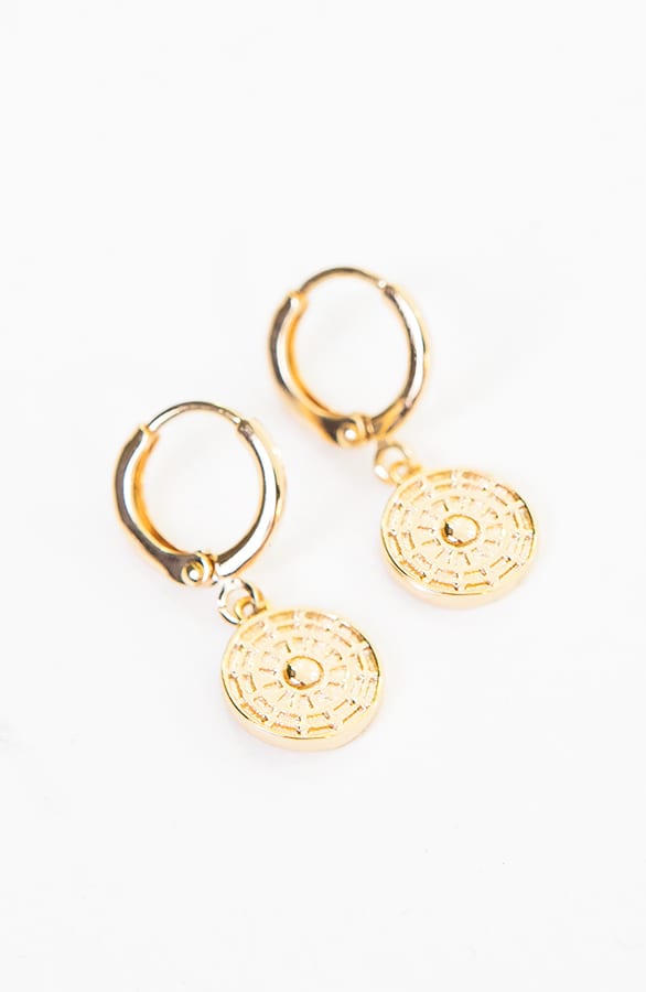 Oorbellen Luxury Coin Goud – shoparchief, foto 4