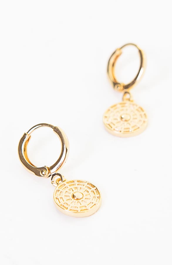 Oorbellen Luxury Coin Goud – shoparchief, foto 5