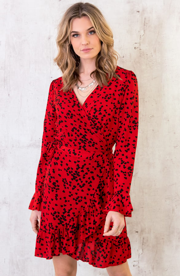 Overslag Jurk Hartjes Rood – shoparchief, foto 2
