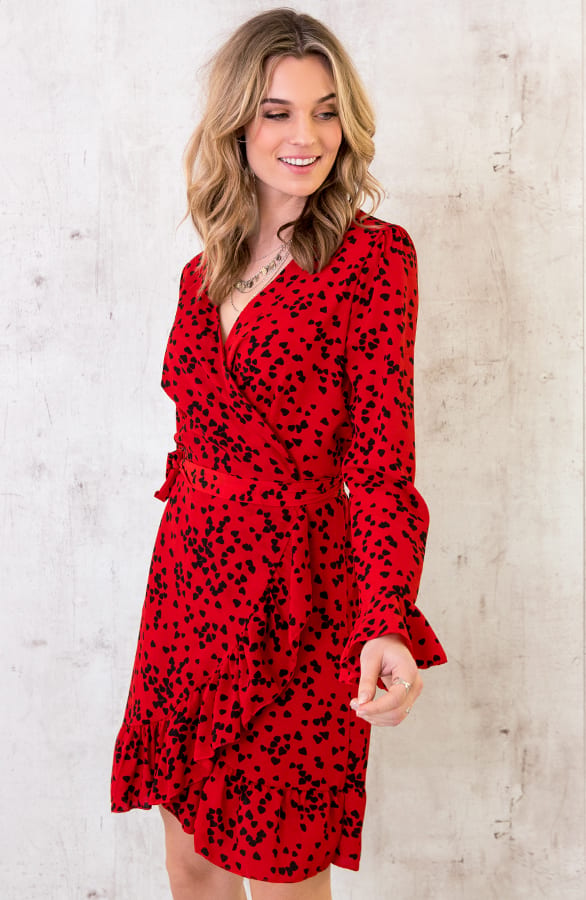 Overslag Jurk Hartjes Rood – shoparchief, foto 5