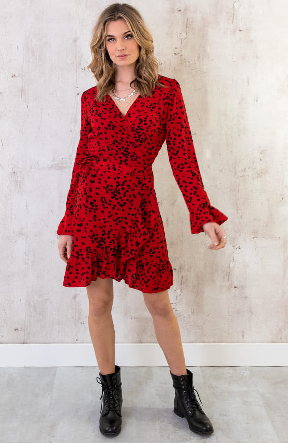 Overslag Jurk Hartjes Rood – shoparchief, foto 4