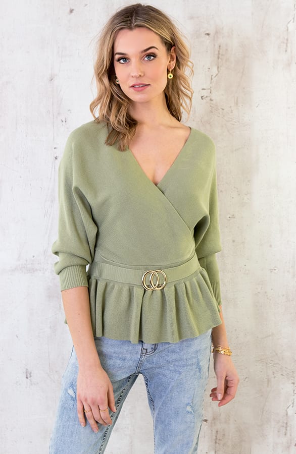 Overslag Trui Deluxe Mint – shoparchief, foto 1