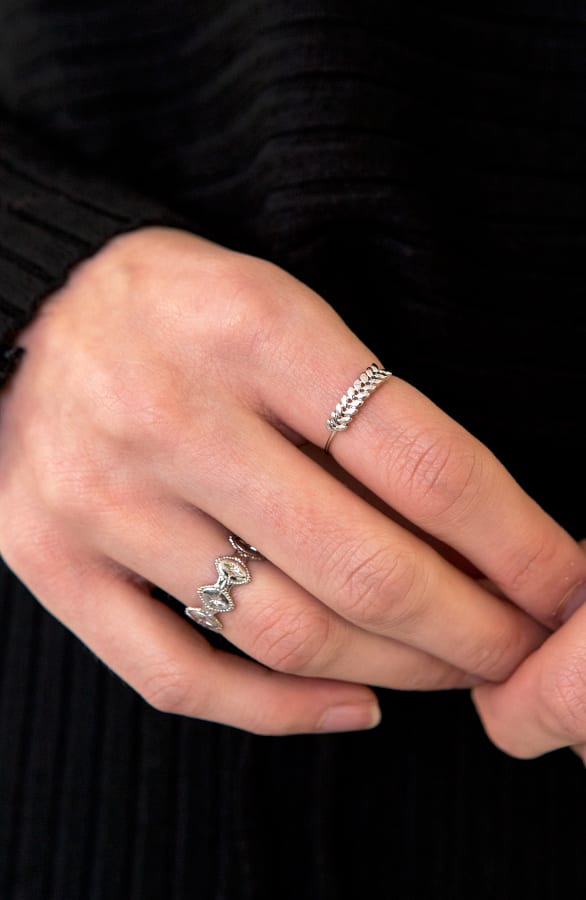 Ring Luxury Star Zilver – shoparchief, foto 2