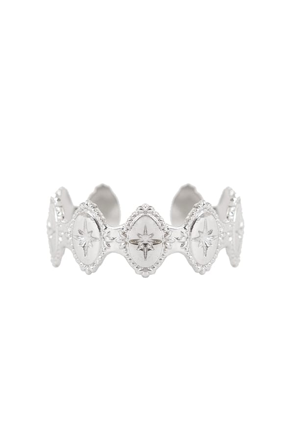 Ring Luxury Star Zilver – shoparchief, foto 1