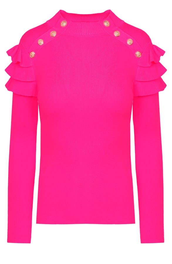 Ruches Trui Deluxe Fuchsia – shoparchief, foto 1