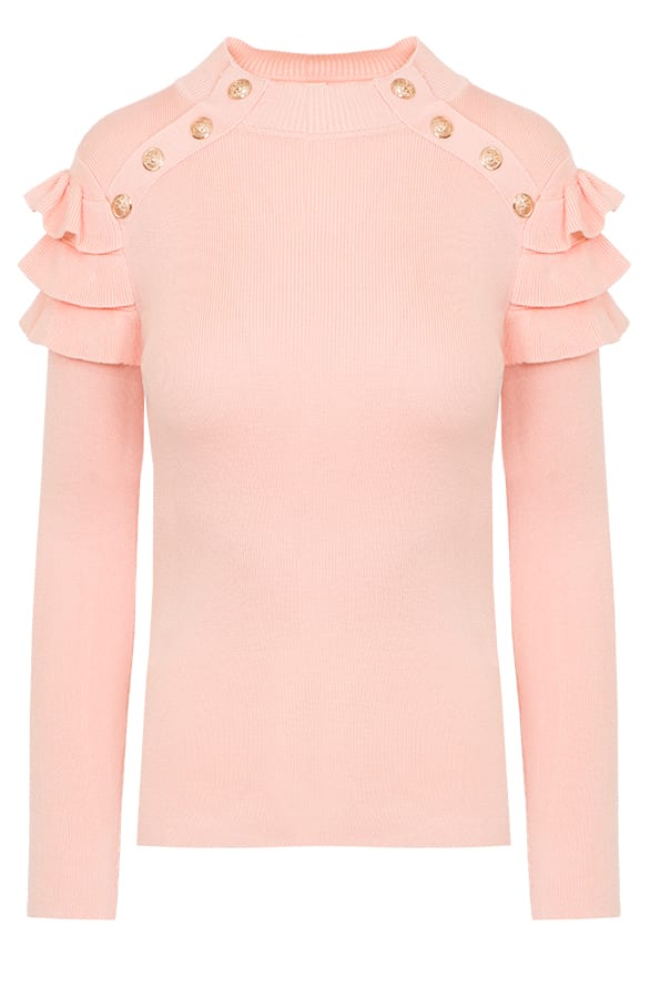 Ruches Trui Deluxe Roze – shoparchief, foto 1