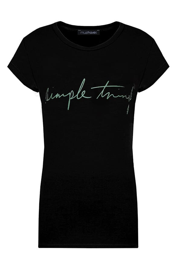 Simple Things Top Zwart Mint – shoparchief, foto 1