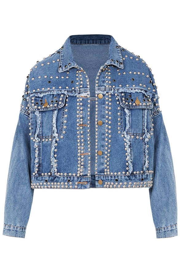 Spijkerjas Studs Deluxe – shoparchief, foto 1