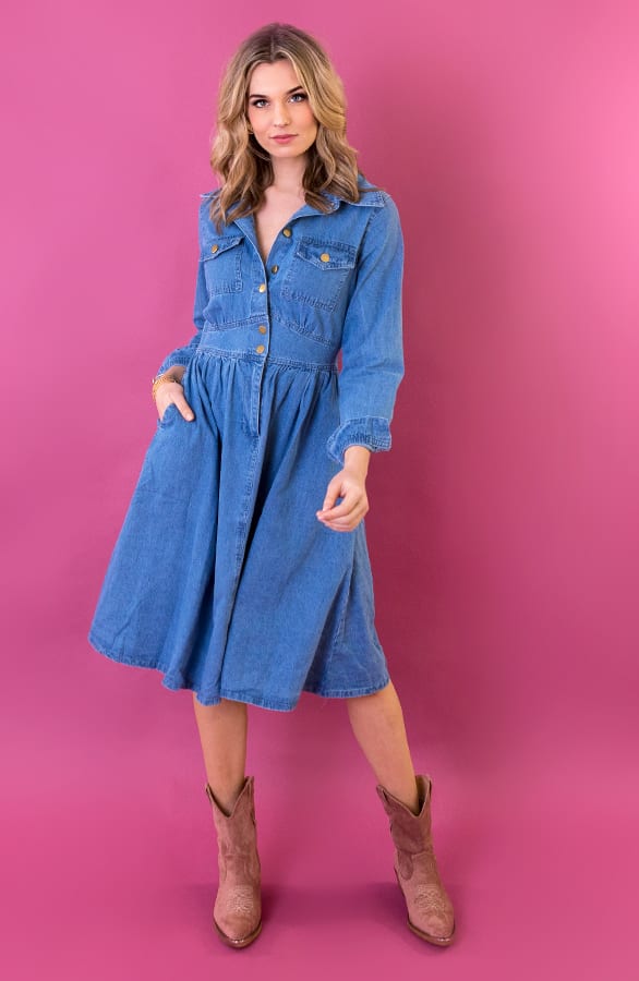 Spijkerjurk Dames – shoparchief, foto 2