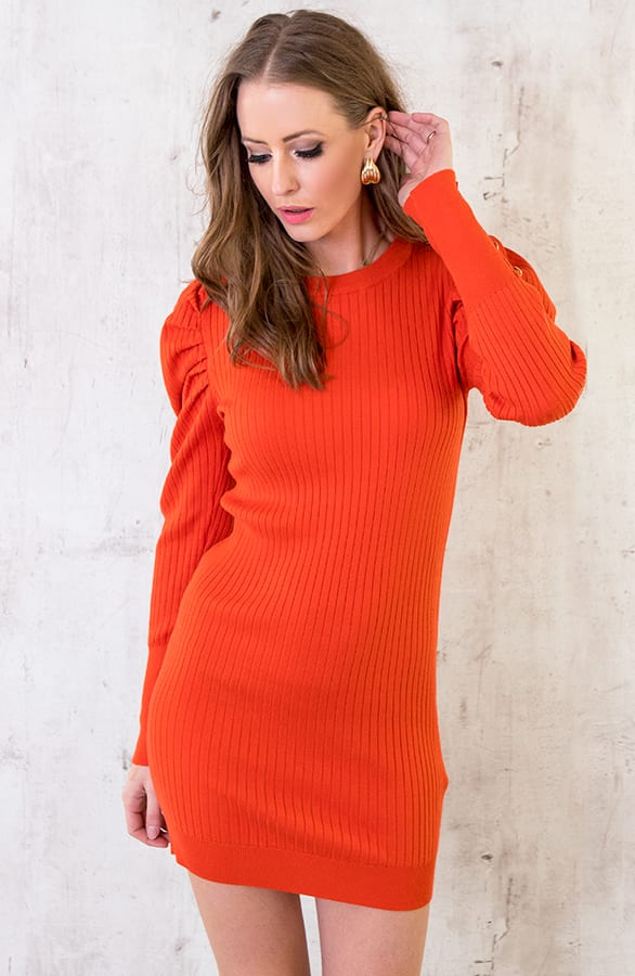 Stretch Jurk Koraal – shoparchief, foto 3