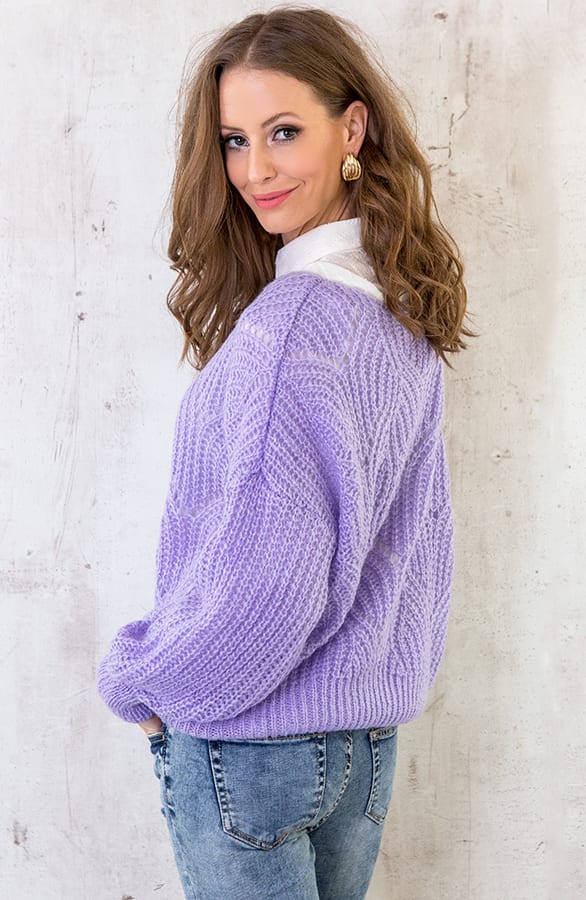 Trui Met Motief Lila – shoparchief, foto 5
