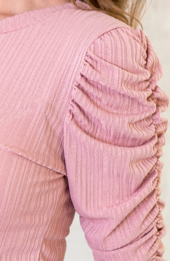 Sleeve Met Pofmouwen Roze – shoparchief, foto 5