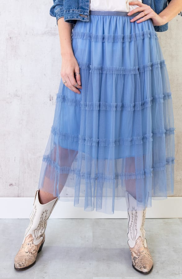 Tule Rok Jeansblauw – shoparchief, foto 2