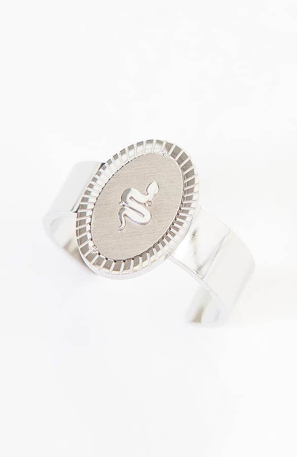 Zegelring Snake Zilver – shoparchief, foto 3