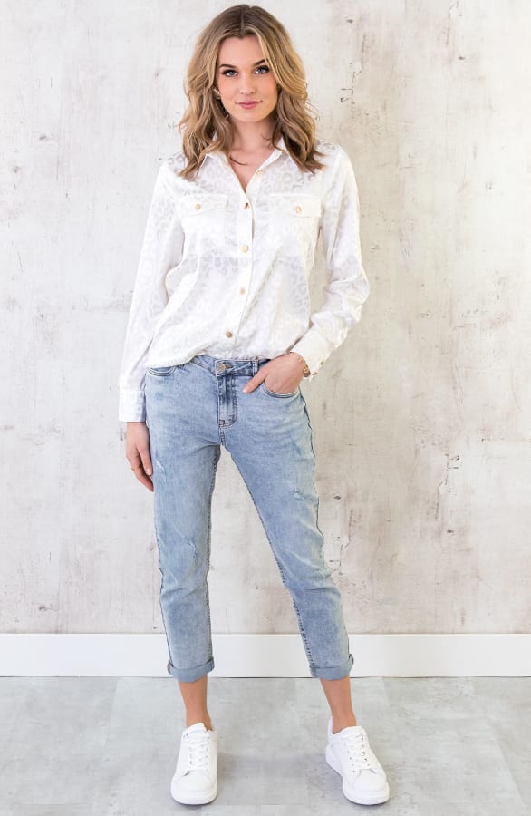 Loose Fit Jeans Lichtblauw – shoparchief, foto 5