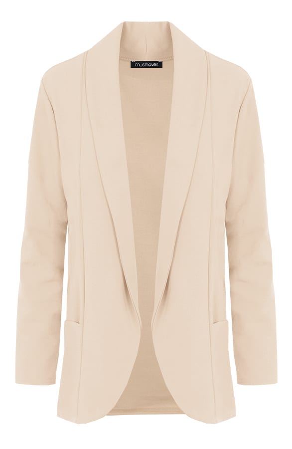 Basic Blazer Beige – shoparchief, foto 1
