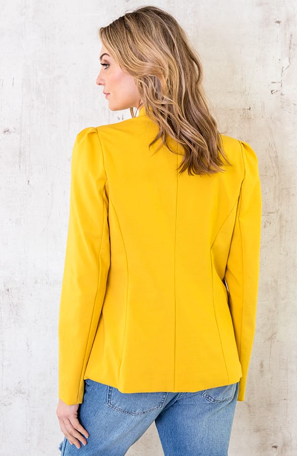 Dames Blazer Geel – shoparchief, foto 5