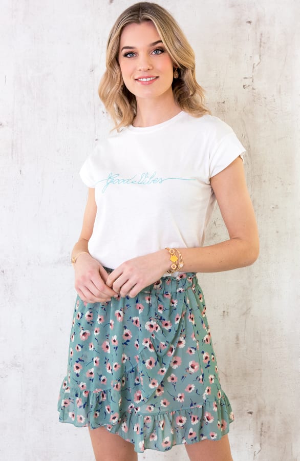 Good Vibes Top Babyblauw – shoparchief, foto 2