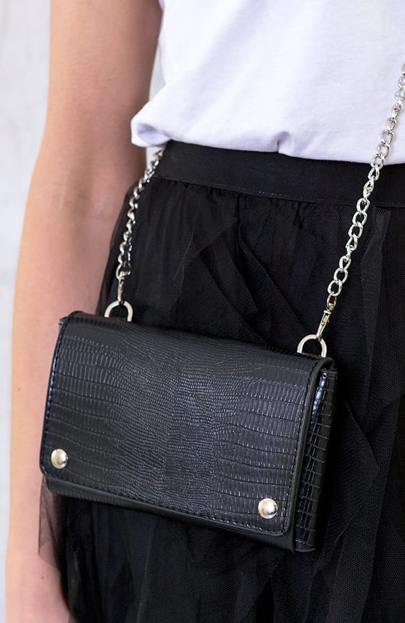 Bumbag Slangenprint Zwart – shoparchief, foto 3
