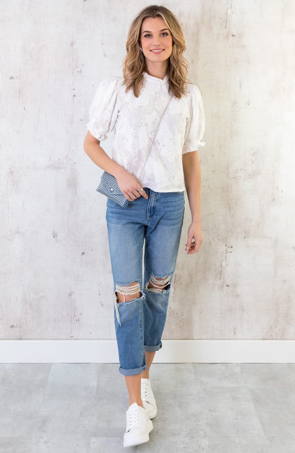 Bumbag Met Studs Deluxe Jeansblauw – shoparchief, foto 2