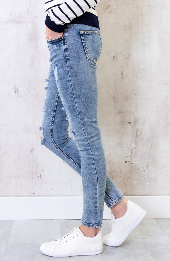 Damaged Jeans Light Exclusive – shoparchief, foto 3