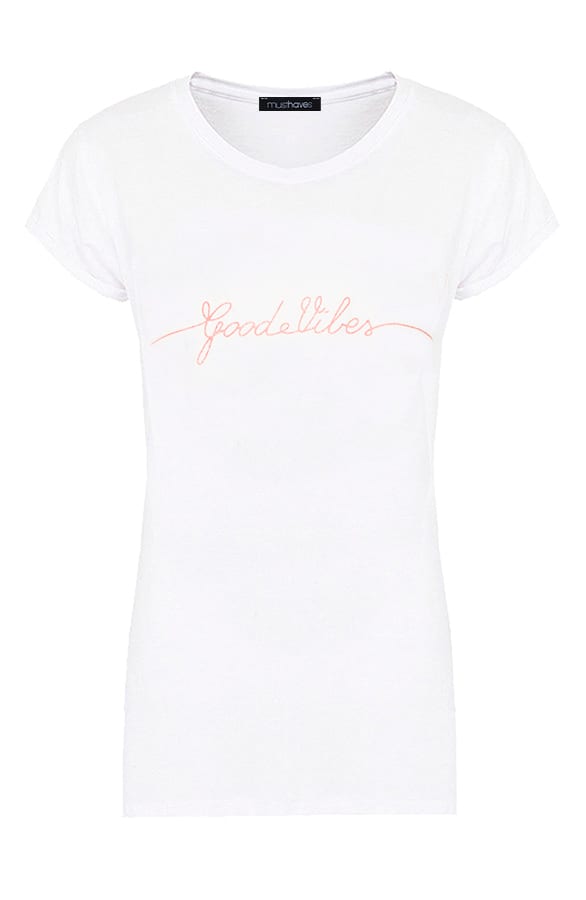 Good Vibes Top Koraal – shoparchief, foto 1