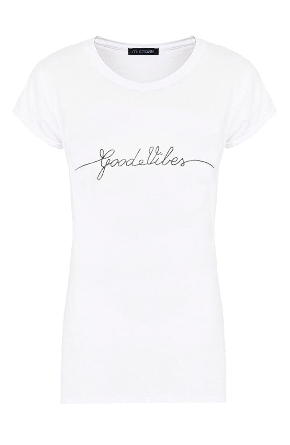 Good Vibes Top Zwart – shoparchief, foto 1
