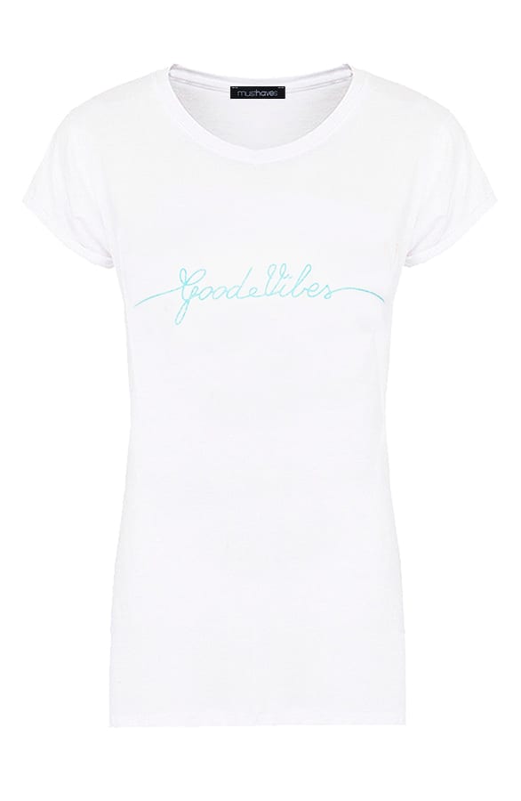 Good Vibes Top Babyblauw – shoparchief, foto 1