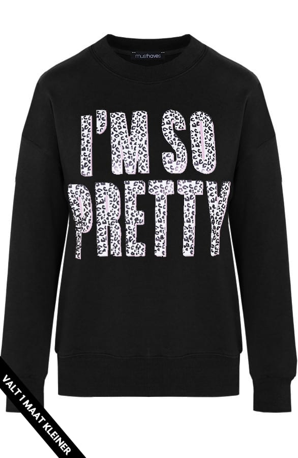 I'm So Pretty Trui Zwart – shoparchief, foto 1