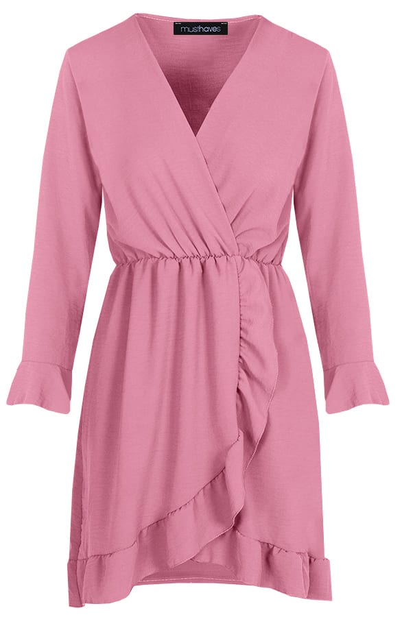 Jurk Met Overslag Oud Roze – shoparchief, foto 1