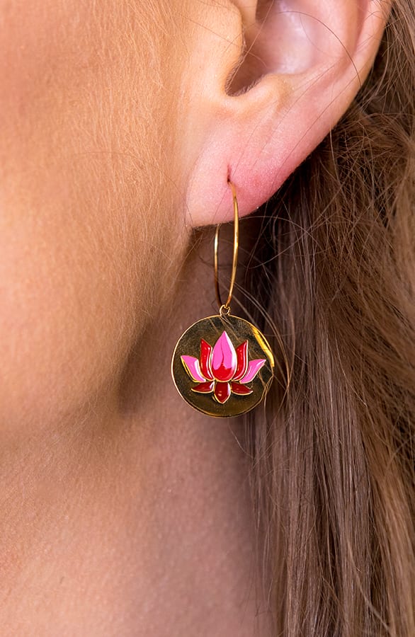 Lotus Oorbellen Goud – shoparchief, foto 2