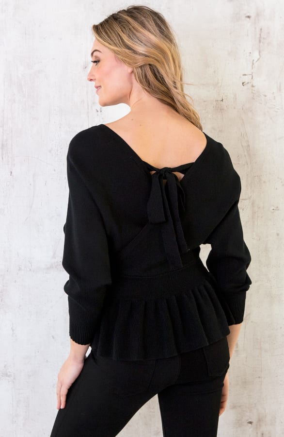 Overslag Trui Deluxe Zwart – shoparchief, foto 4