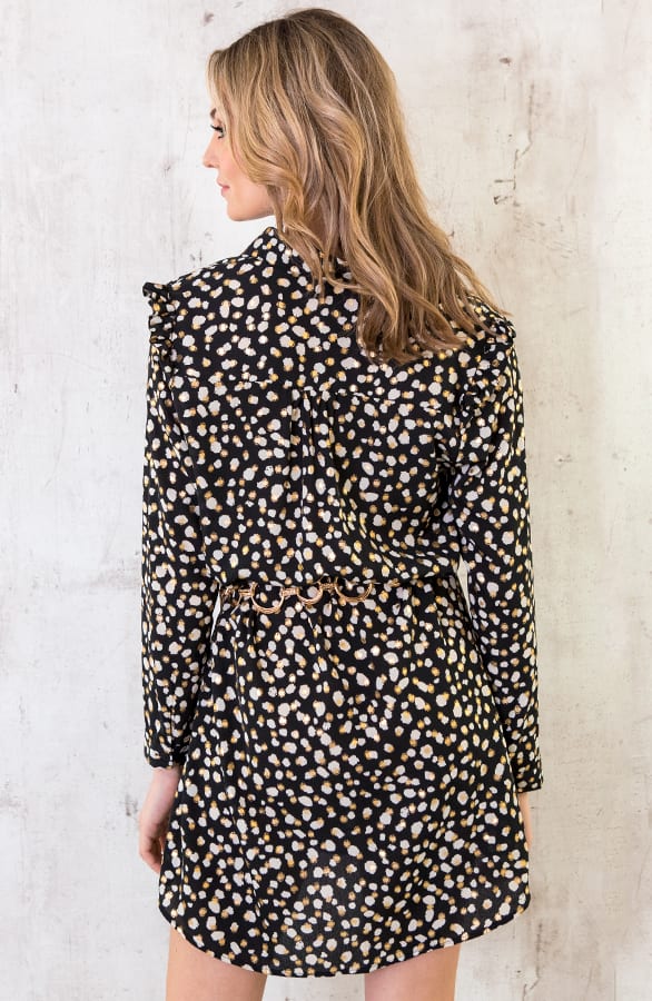 Panter Jurk Dames Zwart – shoparchief, foto 4