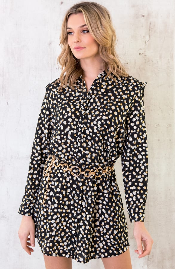Panter Jurk Dames Zwart – shoparchief, foto 1