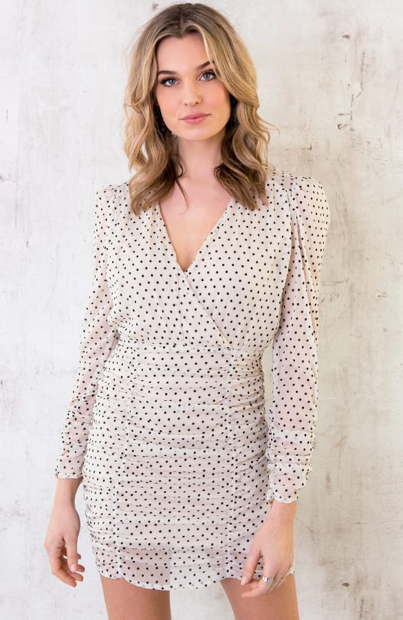 Stippen Jurk Creme – shoparchief, foto 2