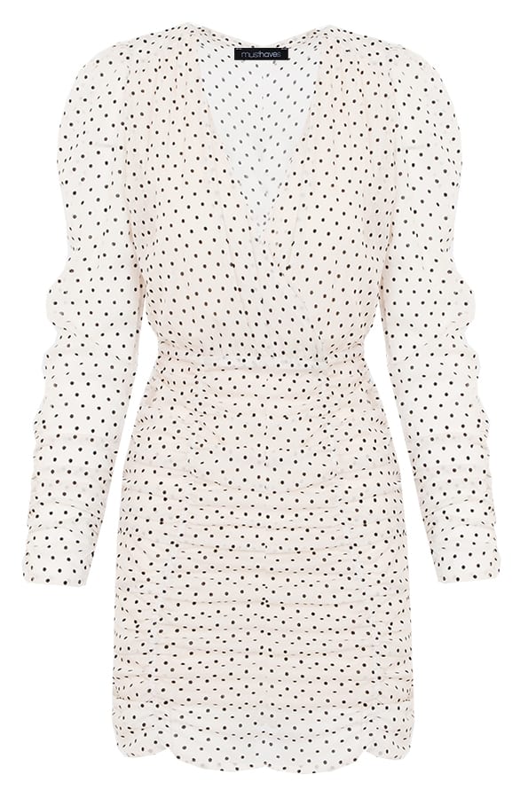 Stippen Jurk Creme – shoparchief, foto 1