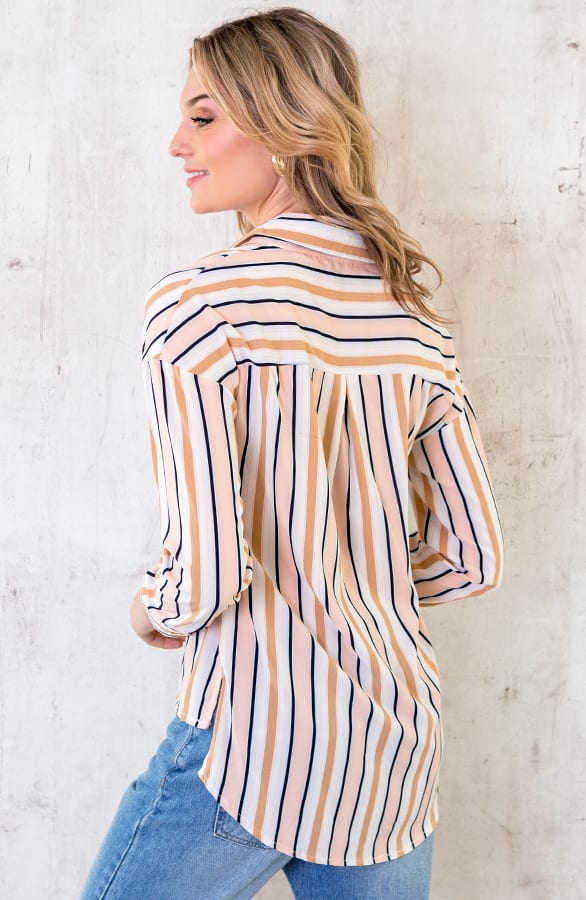 Strepen Blouse Multicolor – shoparchief, foto 3