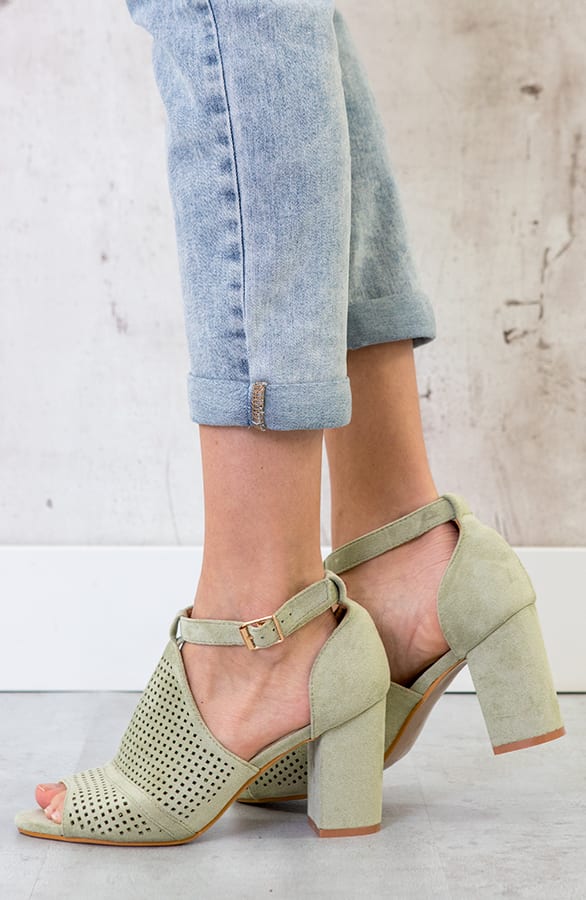Suede Hakken Mintgroen – shoparchief, foto 2