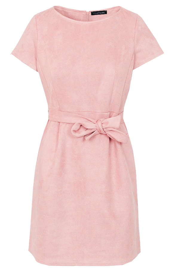 Suede Jurk Roze – shoparchief, foto 1
