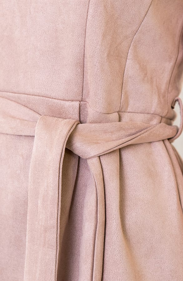 Suede Jurk Taupe – shoparchief, foto 6