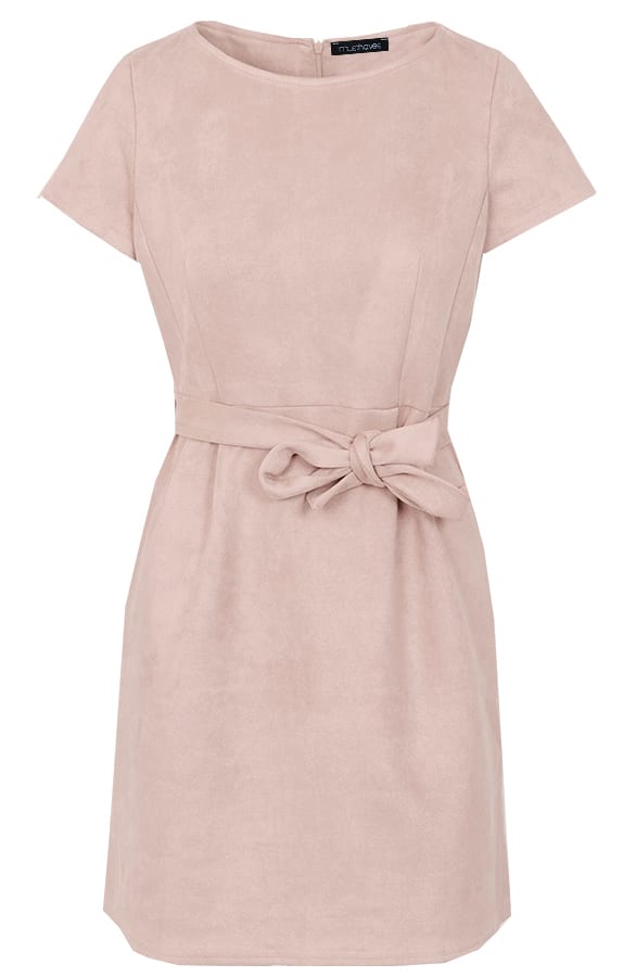 Suede Jurk Taupe – shoparchief, foto 1