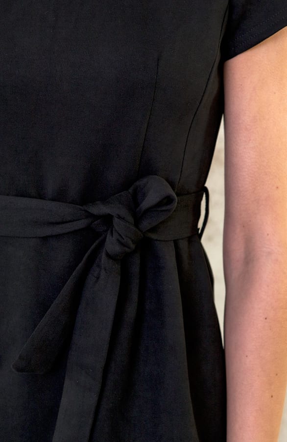 Suede Jurk Zwart – shoparchief, foto 7