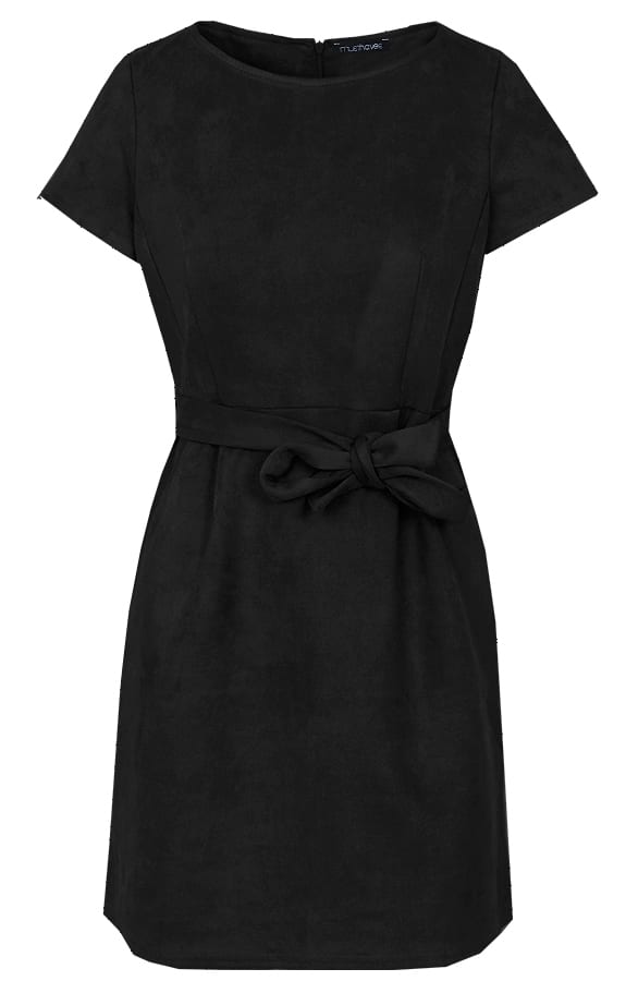 Suede Jurk Zwart – shoparchief, foto 1