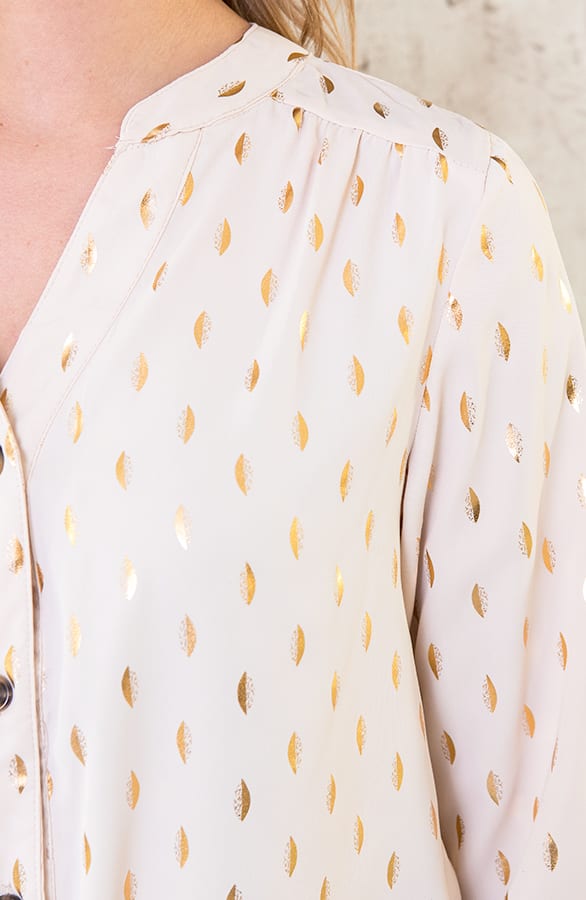 Veren Strik Blouse Creme – shoparchief, foto 6