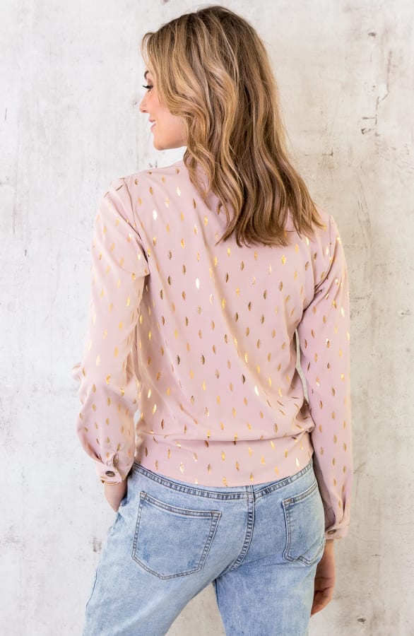 Veren Strik Blouse Roze – shoparchief, foto 5