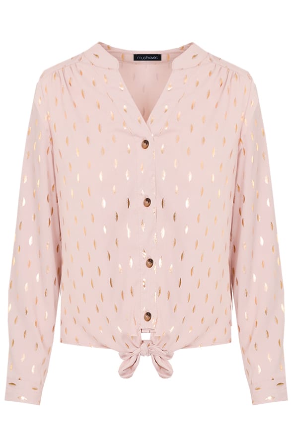 Veren Strik Blouse Roze – shoparchief, foto 1